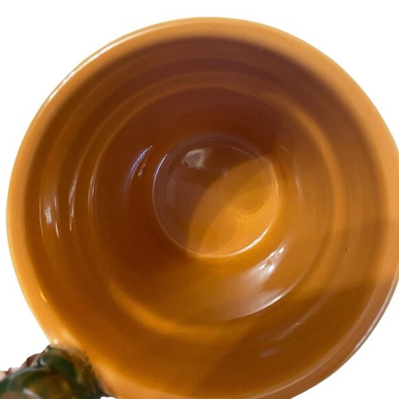 Cracker Barrel Ceramic Pottery Mug Planter Worm Handle Terra Cotta 4.5" x 3.75" - Picture 5 of 7